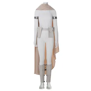 Padme Costume Amidala Clone Wars White Battle Outfit for Adults