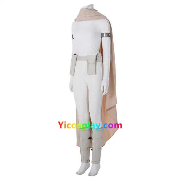 Padme Costume Amidala Clone Wars White Battle Outfit for Adults