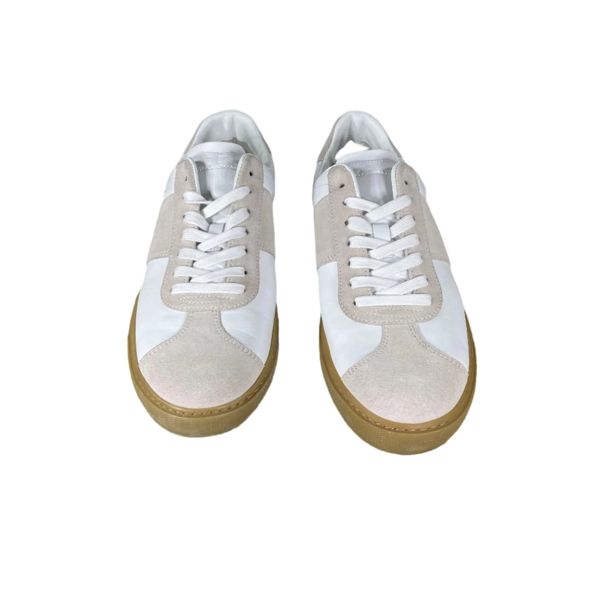 Paul Smith Mens Levon White Leather Low Top Sneakers