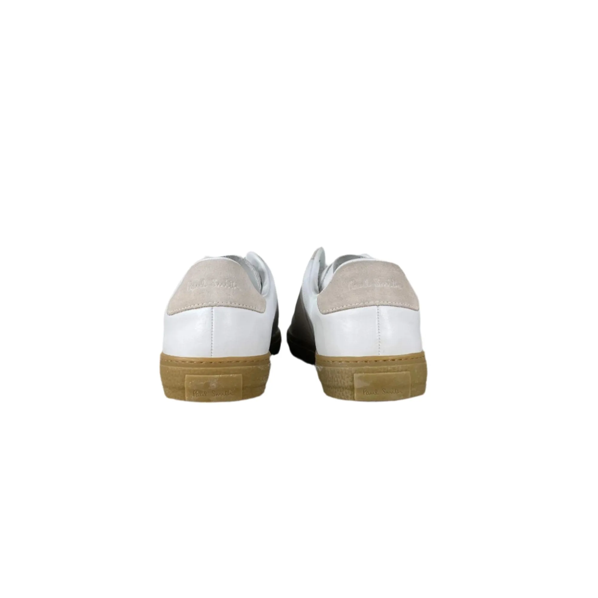 Paul Smith Mens Levon White Leather Low Top Sneakers