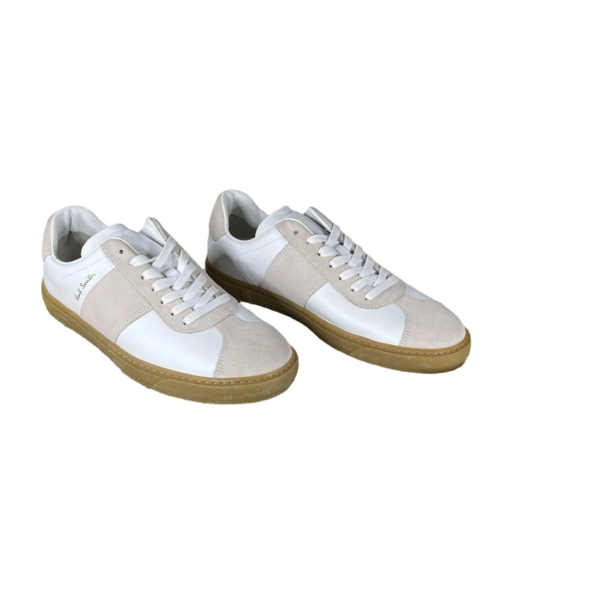Paul Smith Mens Levon White Leather Low Top Sneakers