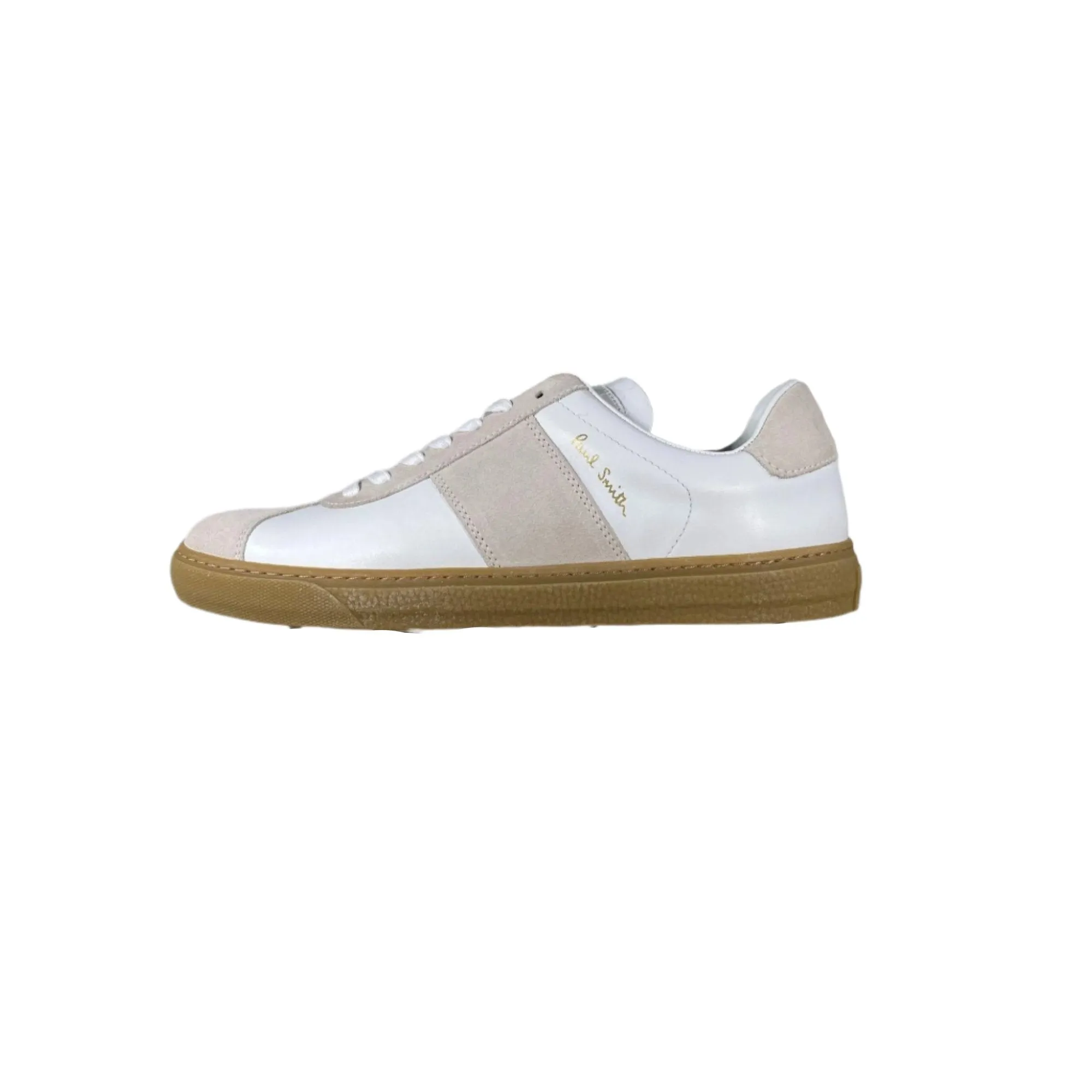 Paul Smith Mens Levon White Leather Low Top Sneakers