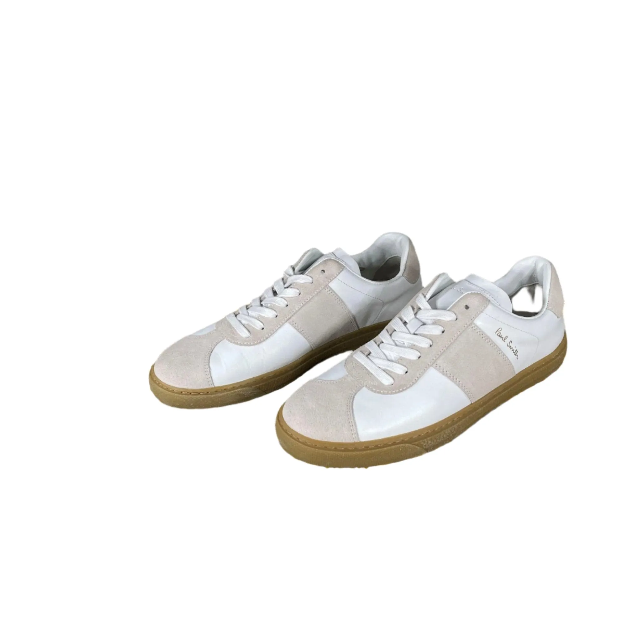 Paul Smith Mens Levon White Leather Low Top Sneakers