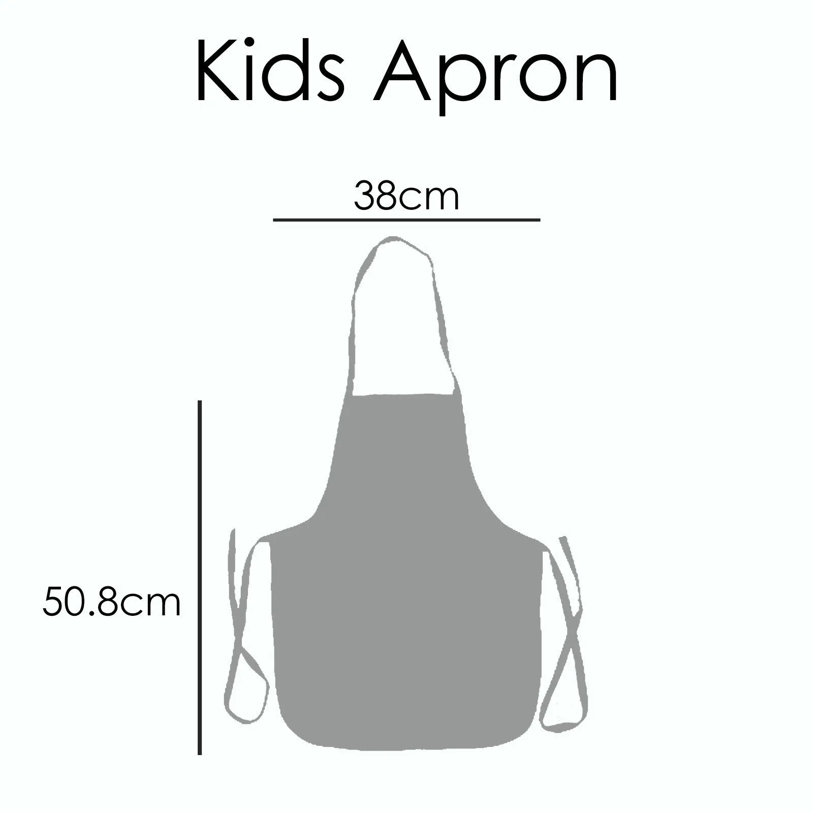 Personalised Canvas Apron with Alpaca Unicorn and Name Design