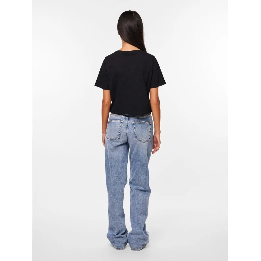 PIECES dame t-shirt PCSARA - Black