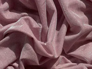 Pink Blush Lurex Glitter Fabric, Glimmer Pink Shimmer Fabric, Blush Pink Glitter Fabric for Dress, Blush Metallic Lurex