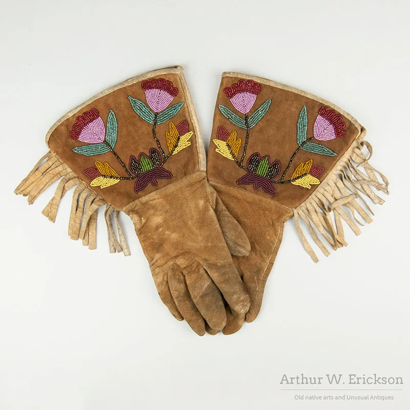 Plateau Partially Beaded Gauntlets