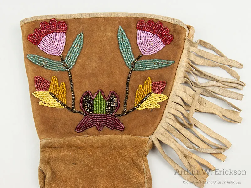 Plateau Partially Beaded Gauntlets