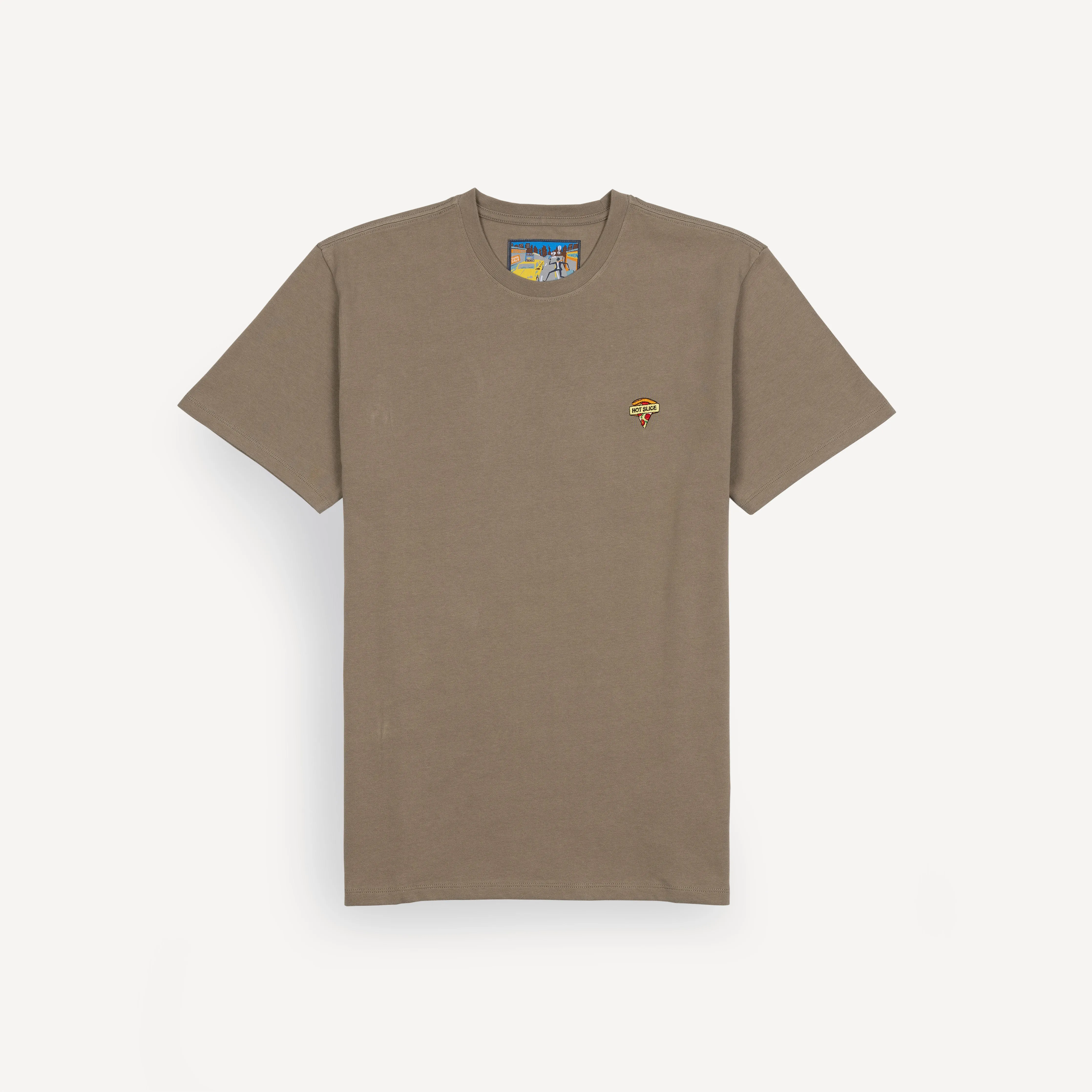 Premium Cotton Embroidered Regular Fit Tee - Overland Trek / Hot Slice Icon