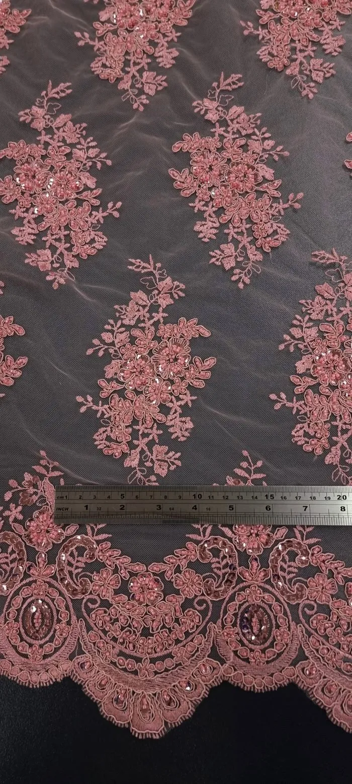 Princess Beaded Lace Blush