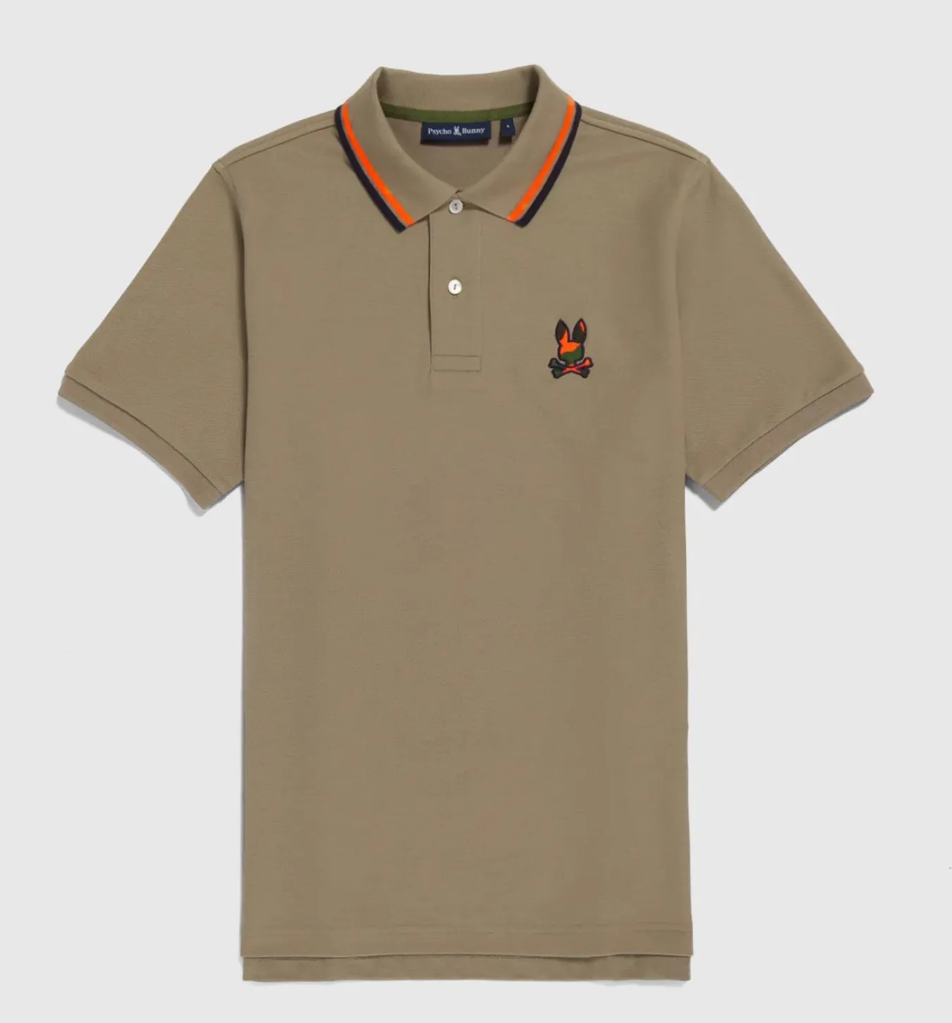 Psycho Bunny Plano Pique Polo - Antique Taupe