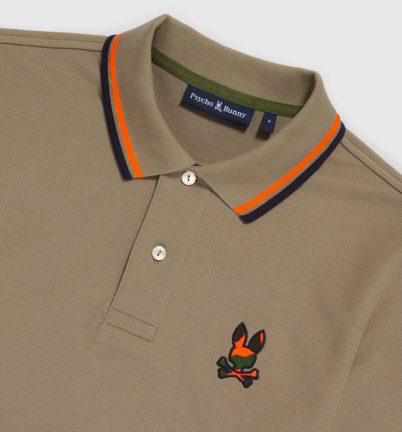 Psycho Bunny Plano Pique Polo - Antique Taupe