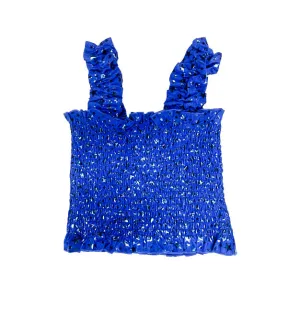 Queen of Sparkles Kids Royal Star Smocked Tank