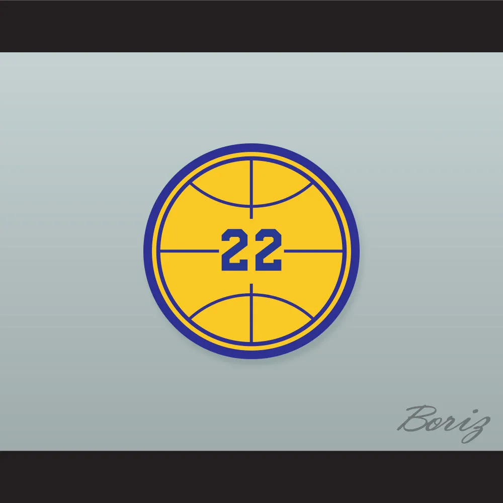 Quincy McCall 22 Crenshaw High School Basketball Blue and White Lab Leather Varsity Letterman Jacket Class of 88 1