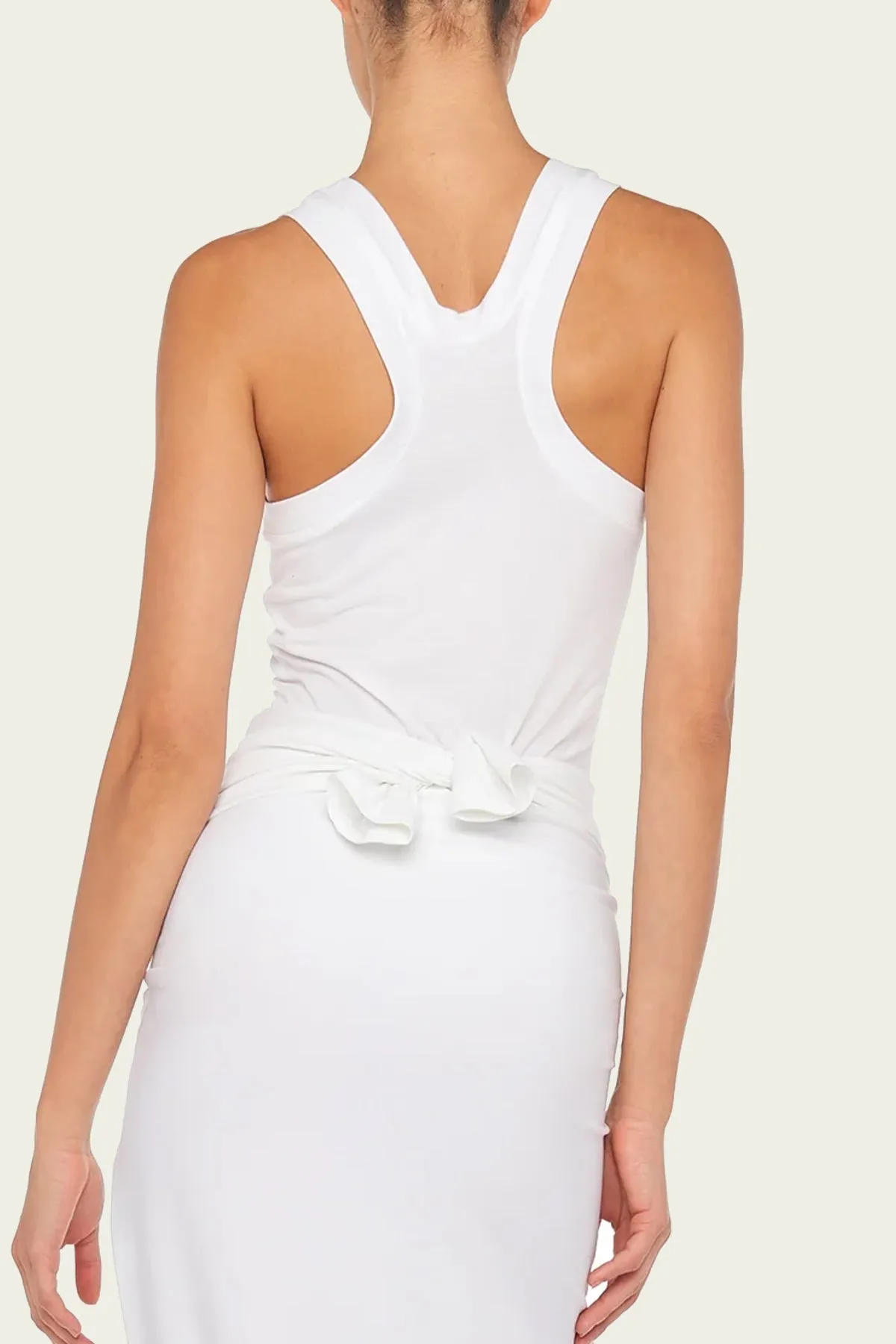 Racer Tee in Snow White