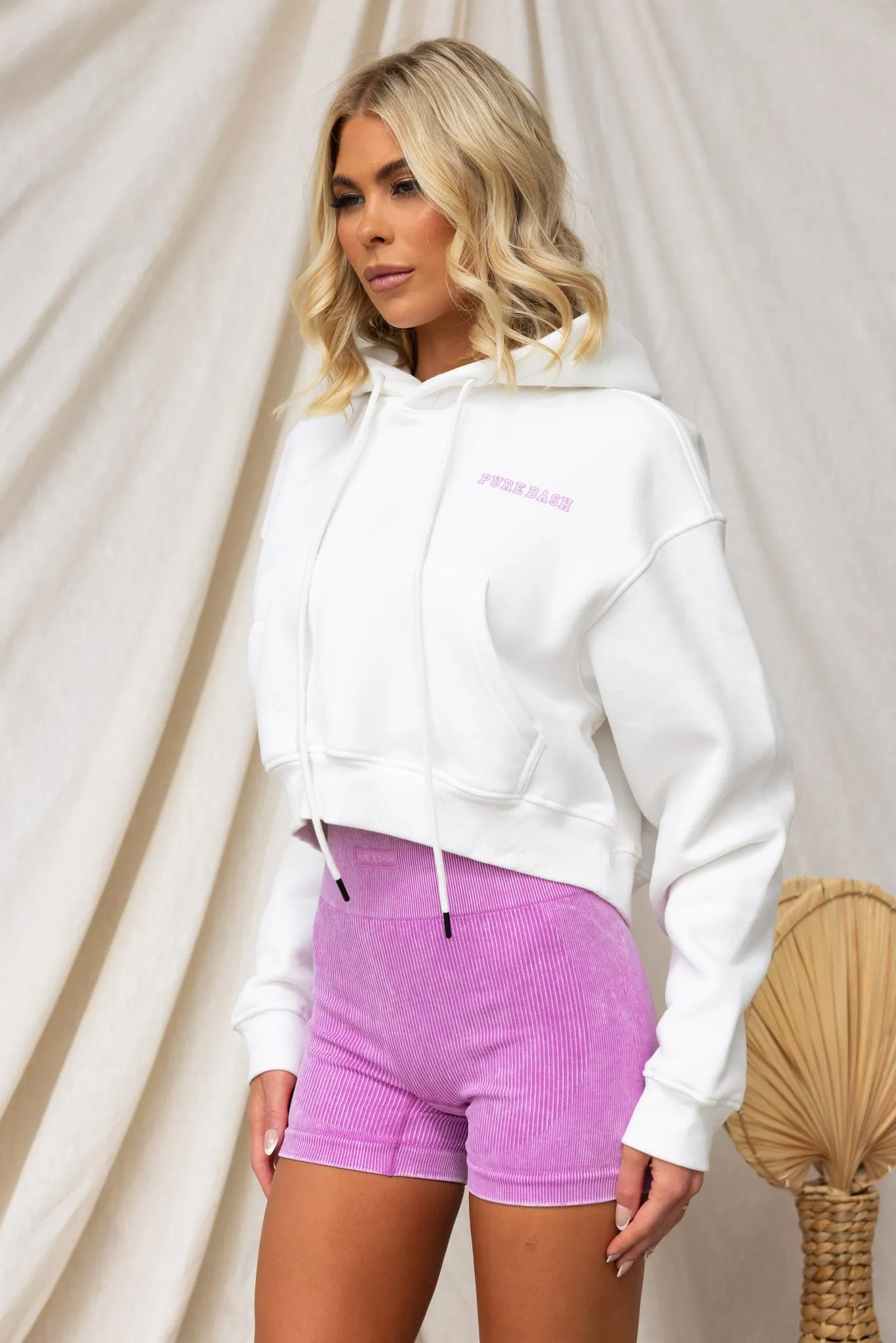 Relax Cropped Hoodie - Purple Haze
