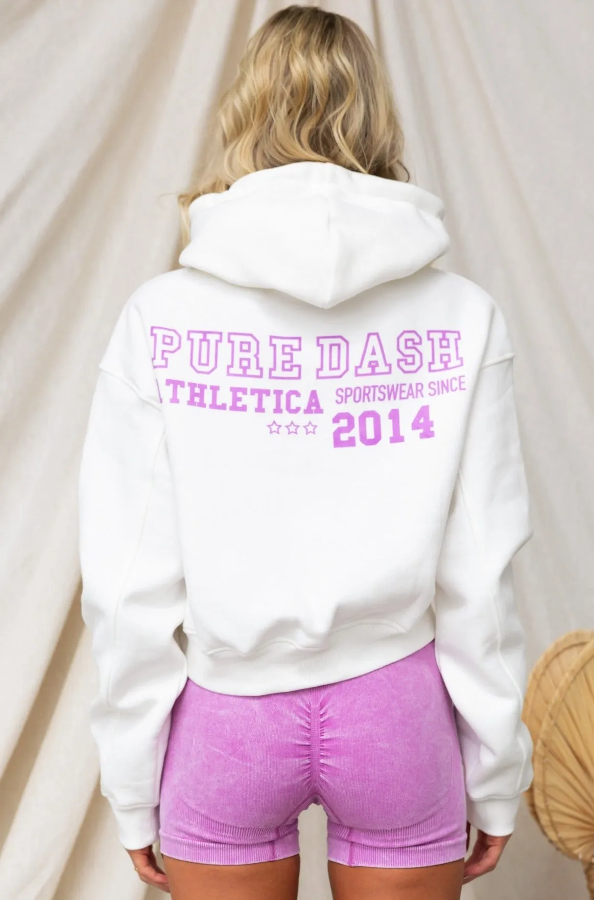 Relax Cropped Hoodie - Purple Haze