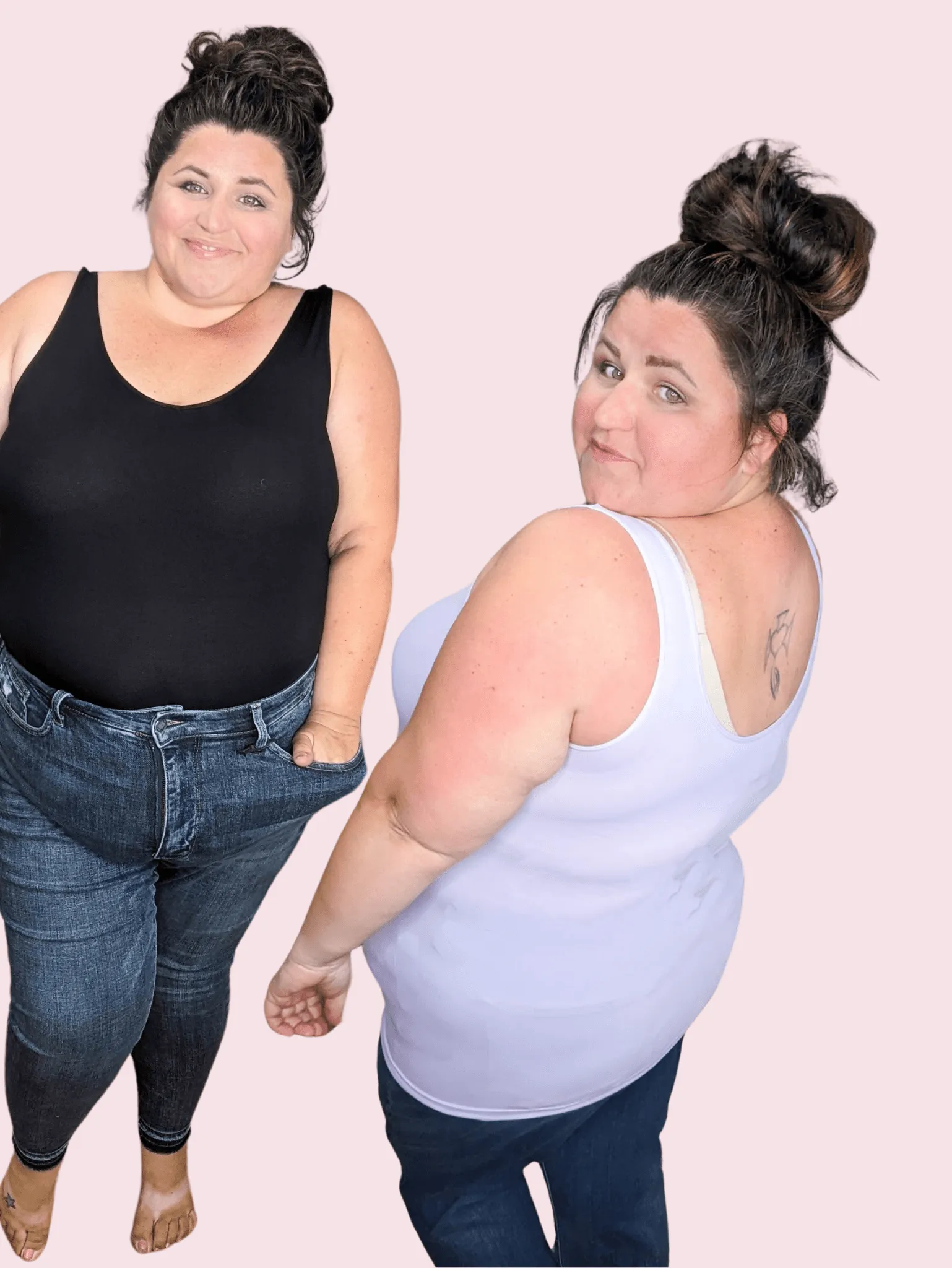 Reversible Wide Strap Long Tank (TONS OF COLORS!)