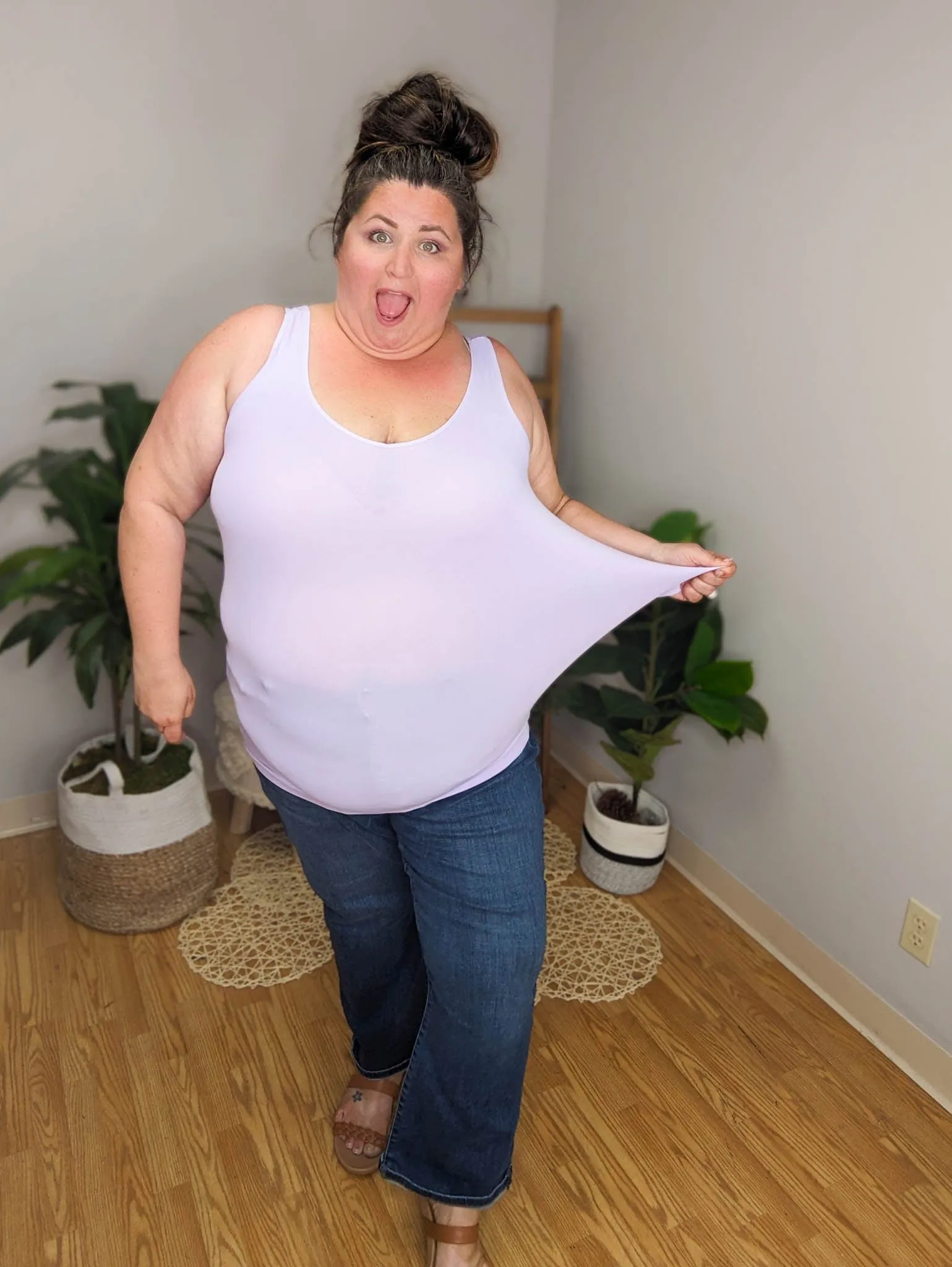 Reversible Wide Strap Long Tank (TONS OF COLORS!)