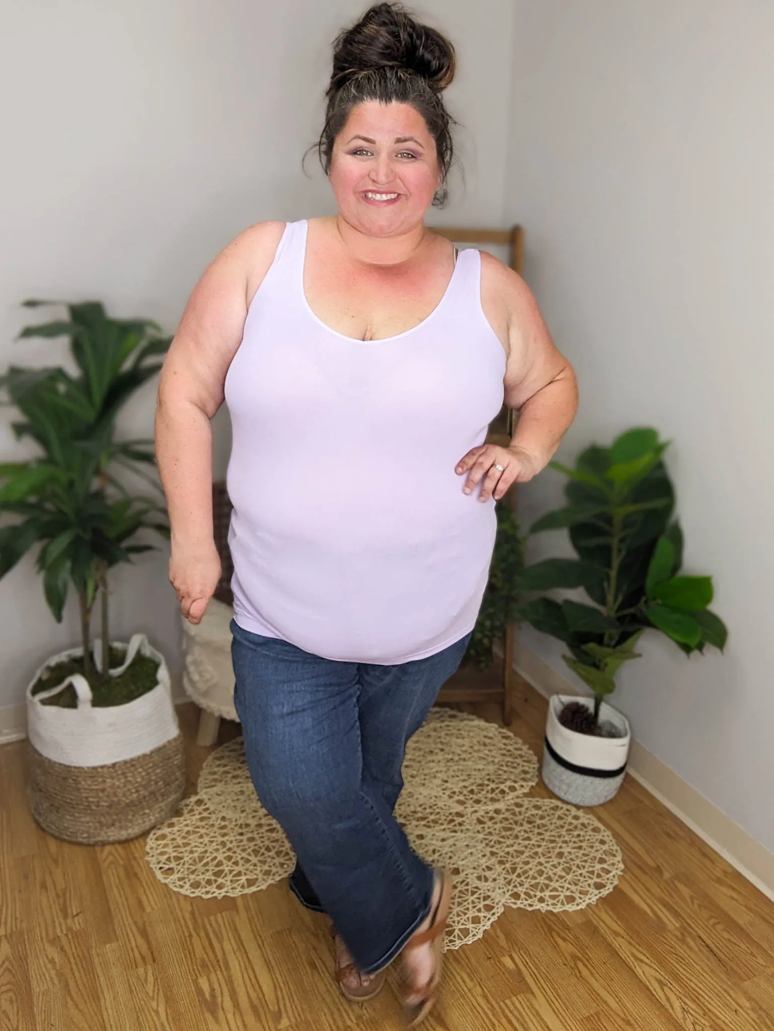 Reversible Wide Strap Long Tank (TONS OF COLORS!)
