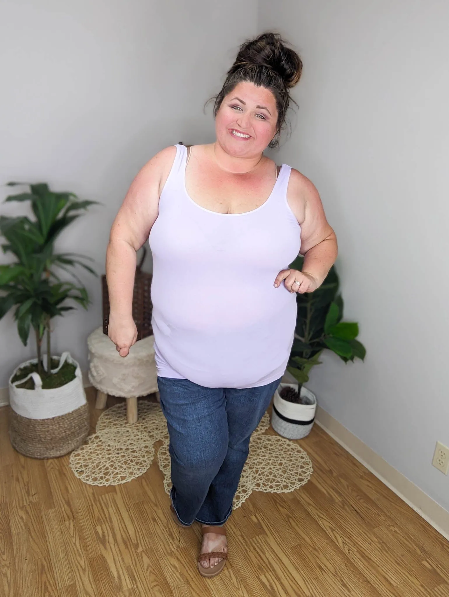 Reversible Wide Strap Long Tank (TONS OF COLORS!)