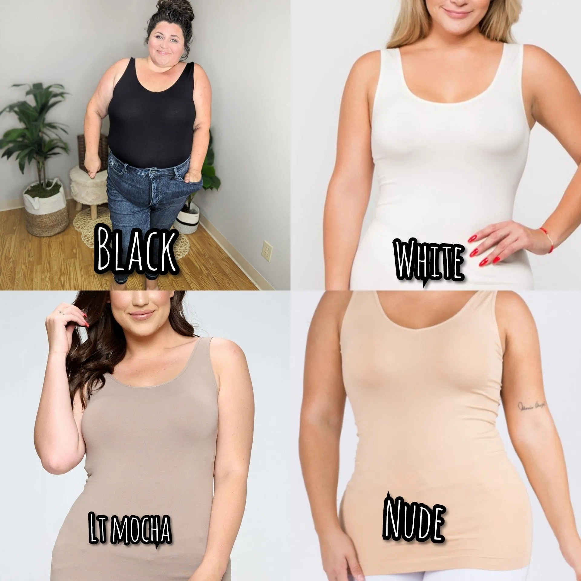 Reversible Wide Strap Long Tank (TONS OF COLORS!)