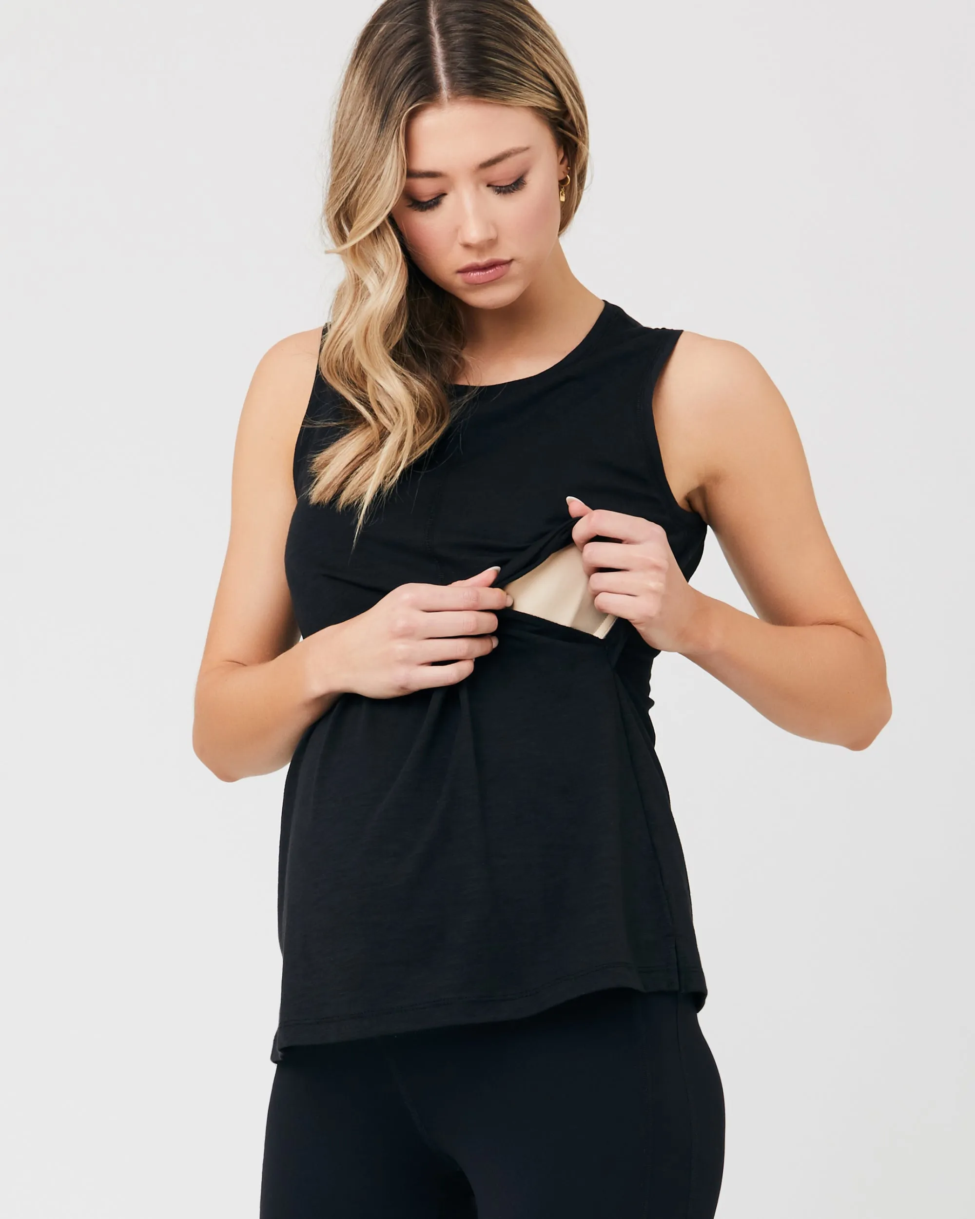 Richie Nursing Tank Black
