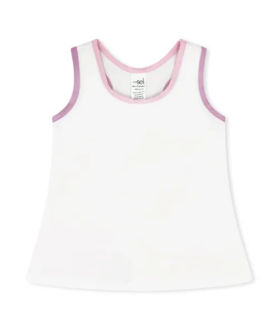 Riley Tank - Pure Coconut White Athleisure