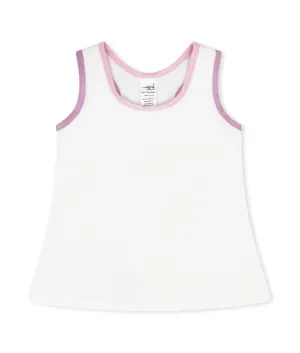 Riley Tank - Pure Coconut White Athleisure