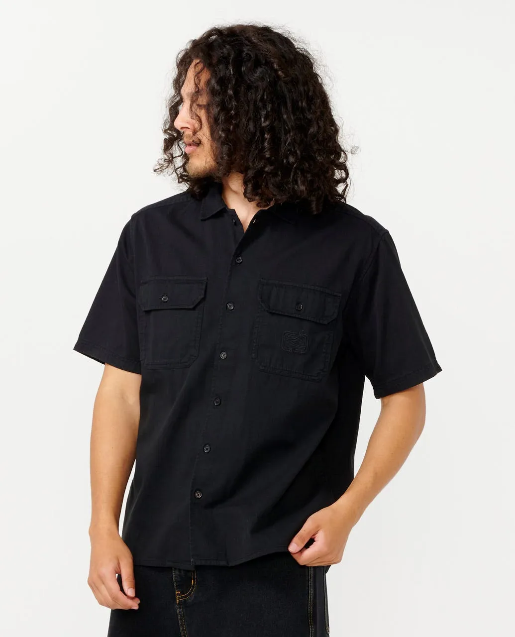 RIP CURL ARCHIVE S/S SHIRT - BLACK