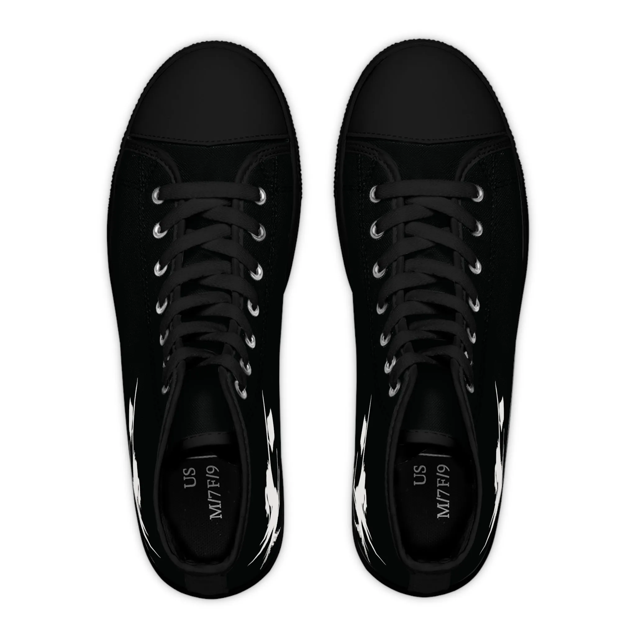 Rock Drummer Girl Women's High Top Sneakers