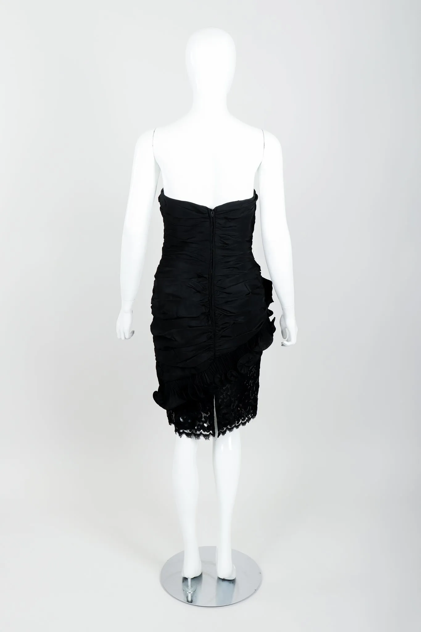 Ruched Flower Cocktail Dress