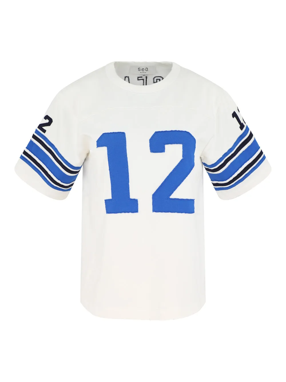 Sea Finnley Football Graphic T-Shirt in White