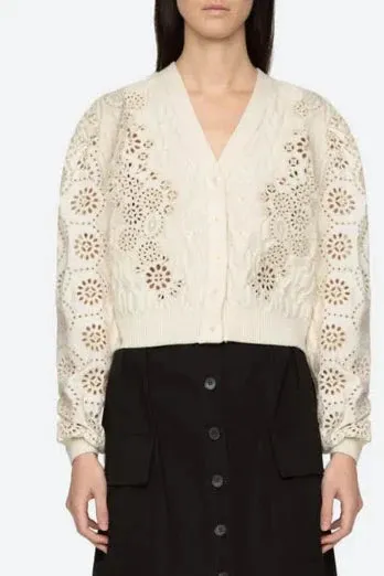Sea Lainey Embroidery Cardigan