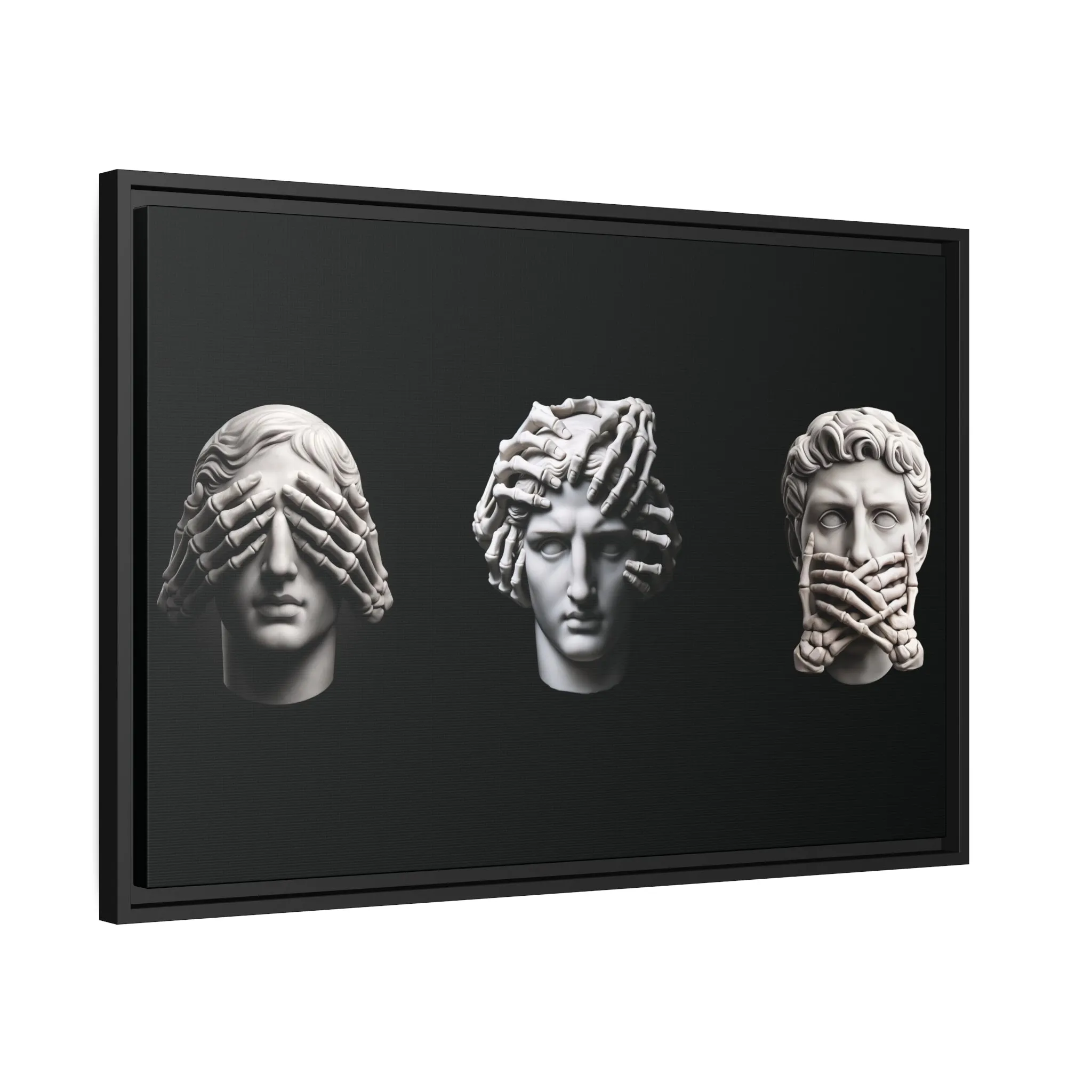 See No Evil, Hear No Evil, Speak No Evil Canvas & Frame