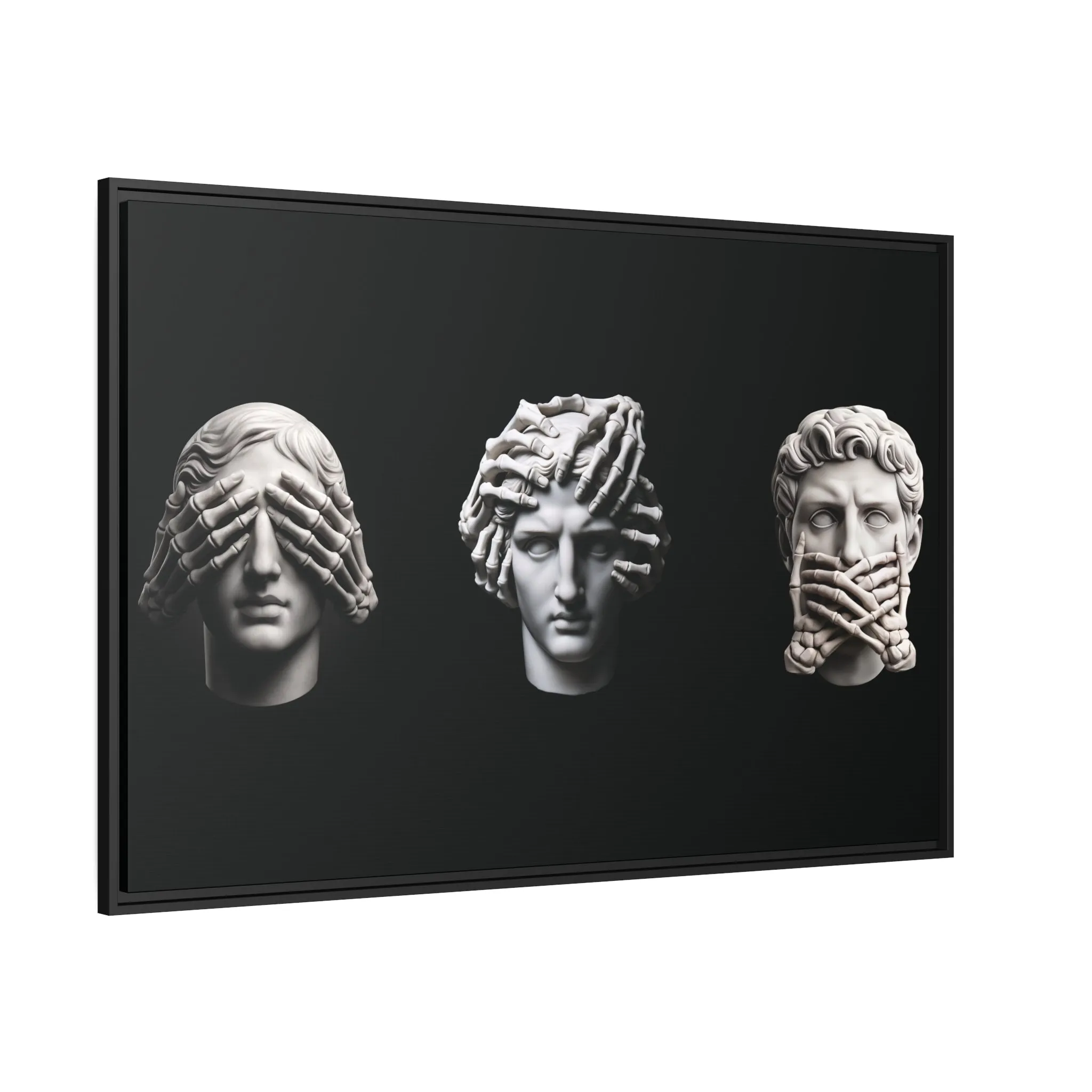 See No Evil, Hear No Evil, Speak No Evil Canvas & Frame