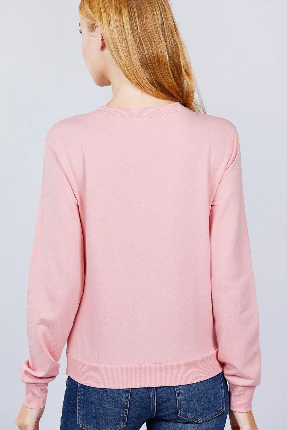 Sequins Embroidered Pullover