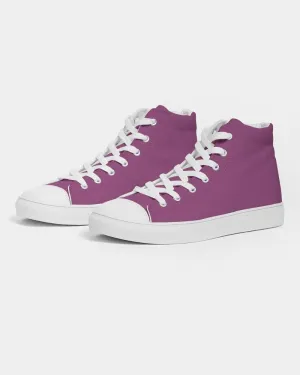 Shaded Midtone Purple High-Top Canvas Sneakers | Men's | C20M80Y0K30