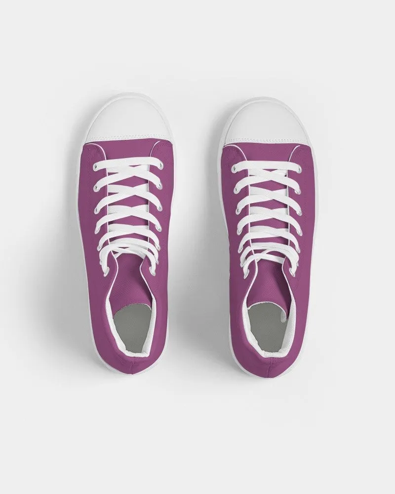 Shaded Midtone Purple High-Top Canvas Sneakers | Men's | C20M80Y0K30