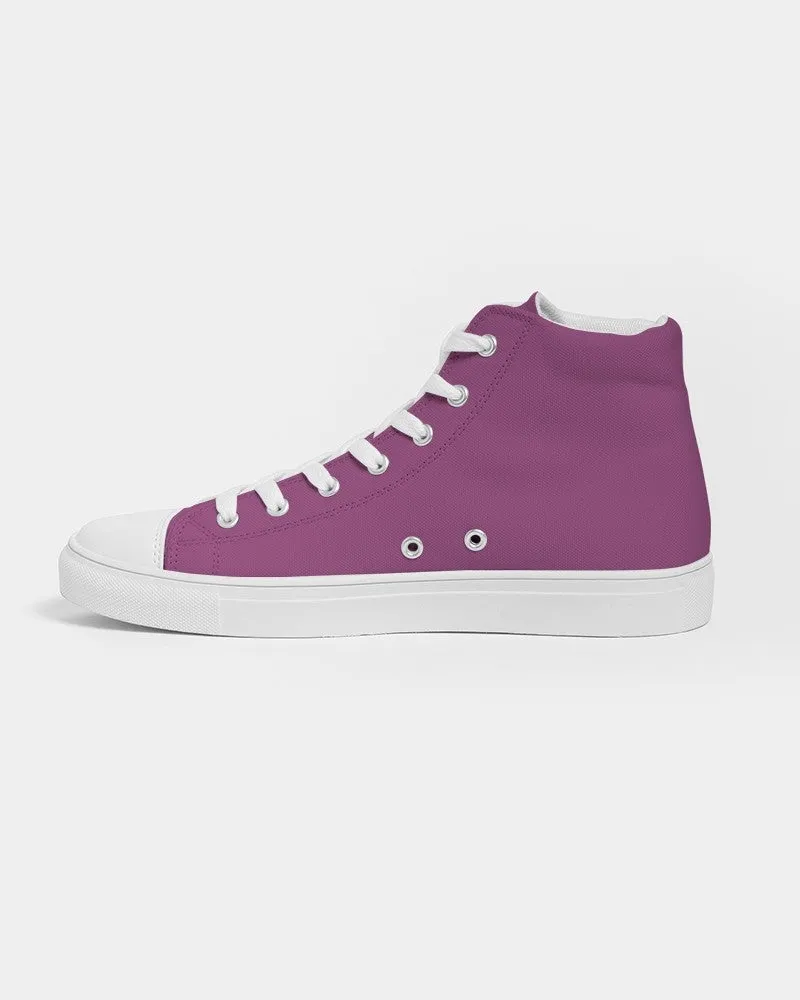 Shaded Midtone Purple High-Top Canvas Sneakers | Men's | C20M80Y0K30