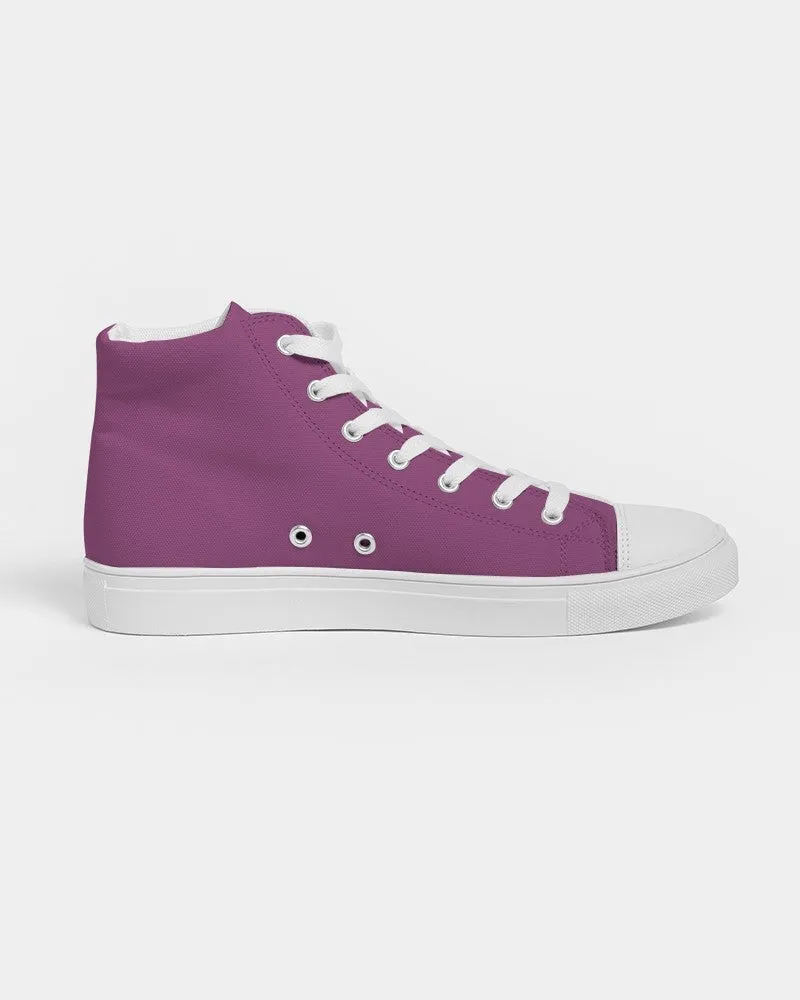 Shaded Midtone Purple High-Top Canvas Sneakers | Men's | C20M80Y0K30
