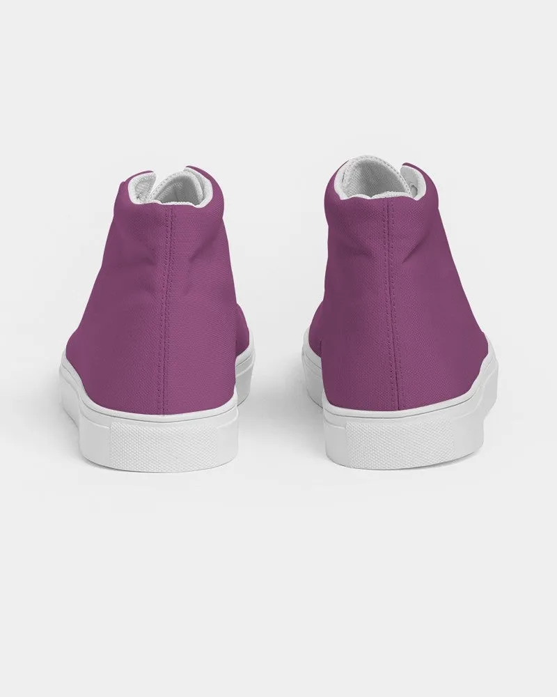 Shaded Midtone Purple High-Top Canvas Sneakers | Men's | C20M80Y0K30