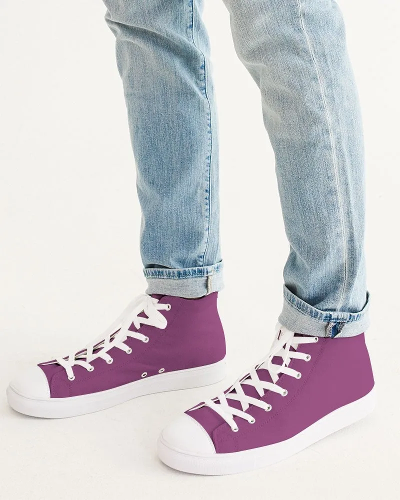 Shaded Midtone Purple High-Top Canvas Sneakers | Men's | C20M80Y0K30