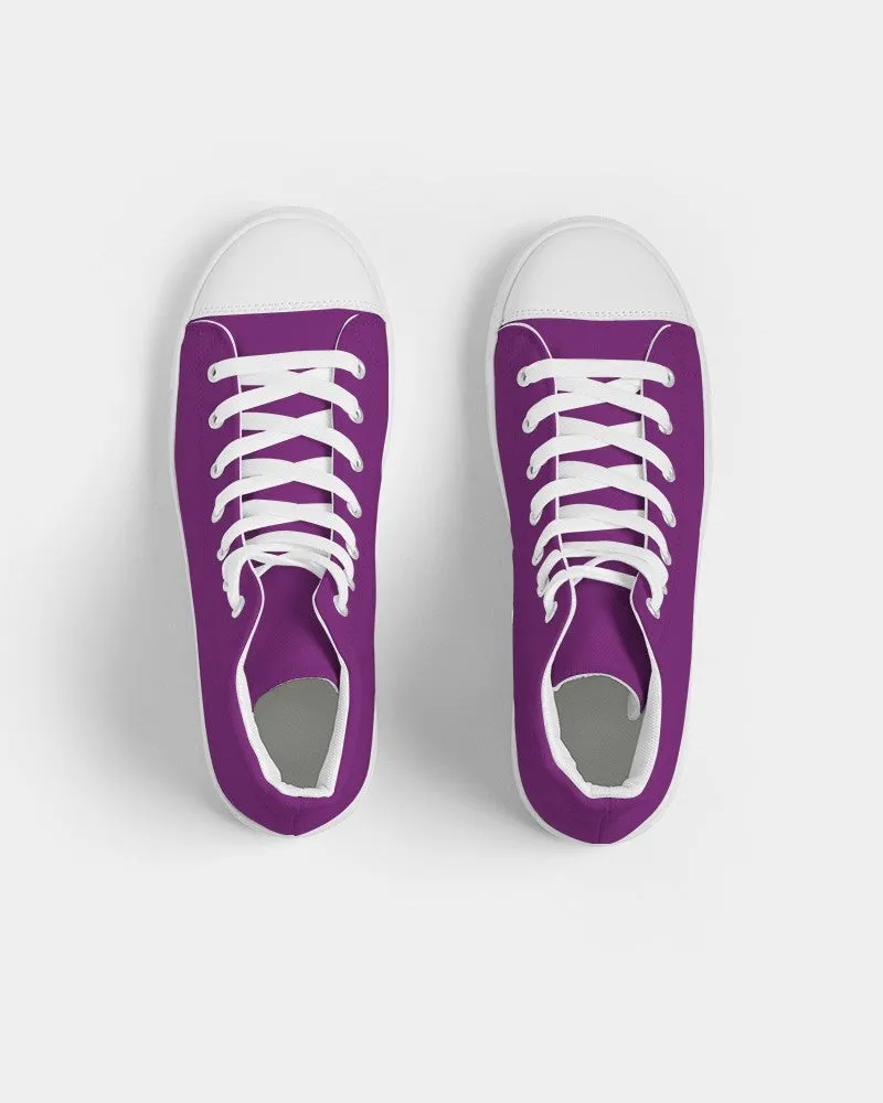 Shaded Purple High-Top Canvas Sneakers | Women's | C50M100Y0K30