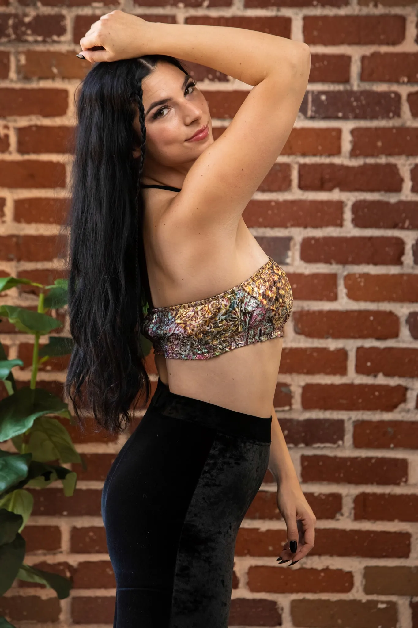 Shimmer Brocade Bandeau