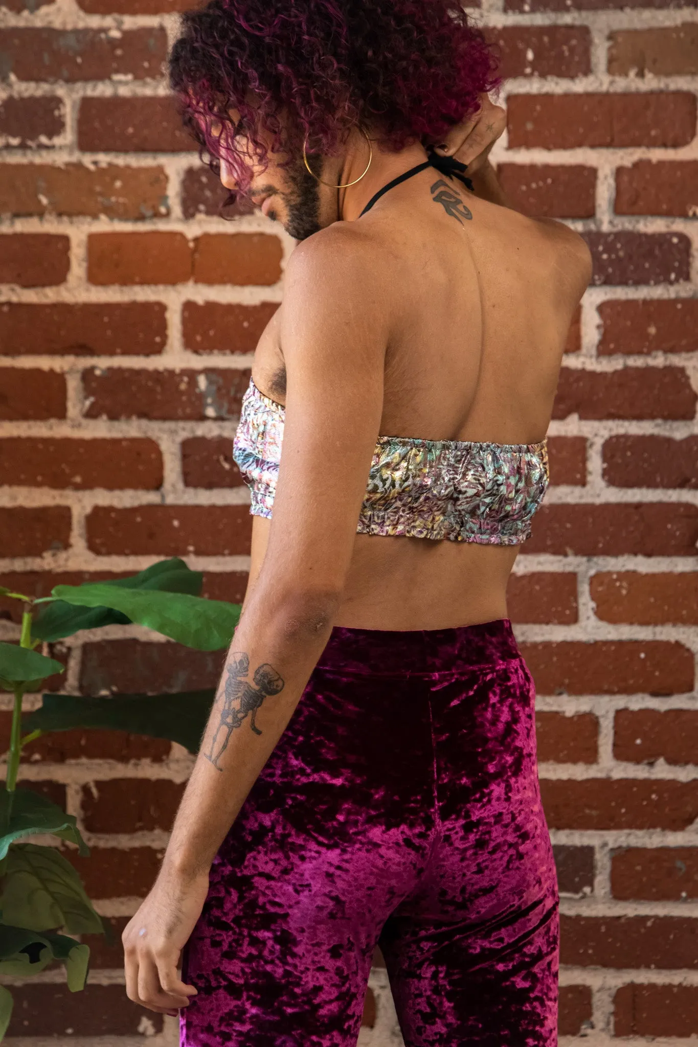 Shimmer Brocade Bandeau