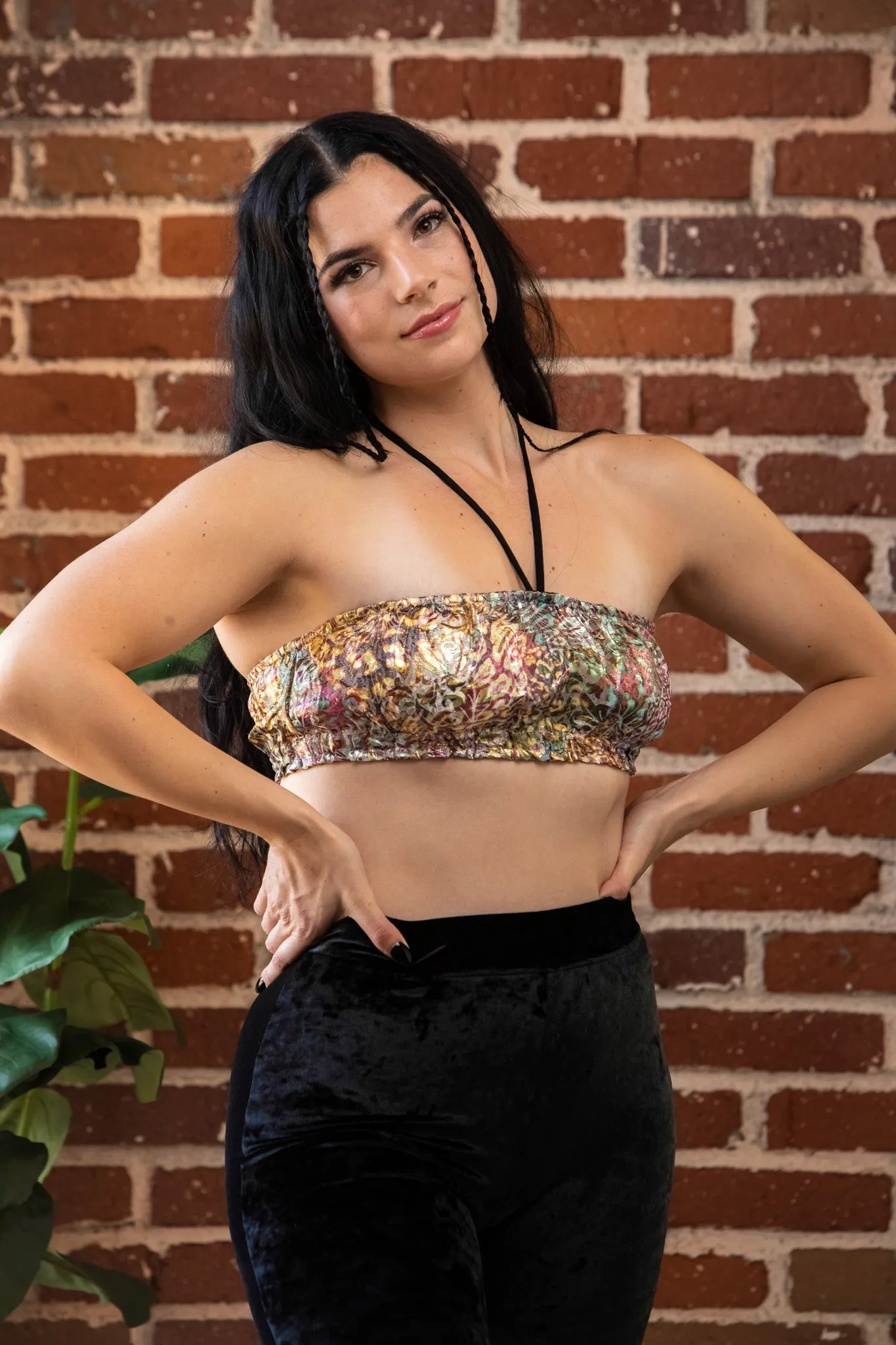 Shimmer Brocade Bandeau