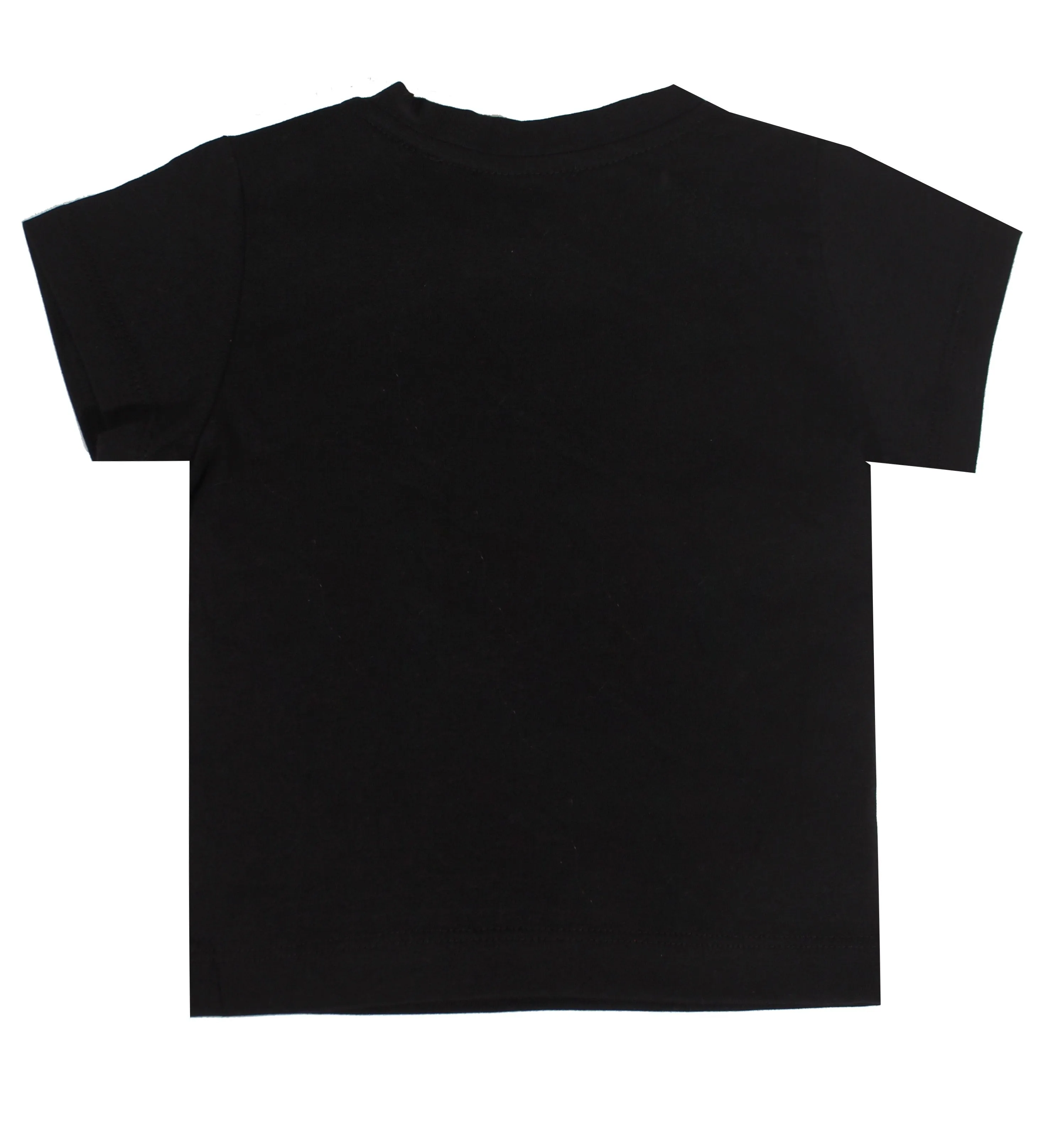 Short Sleeve Tee W/ Buttons on Shoulders - Black & Yellow