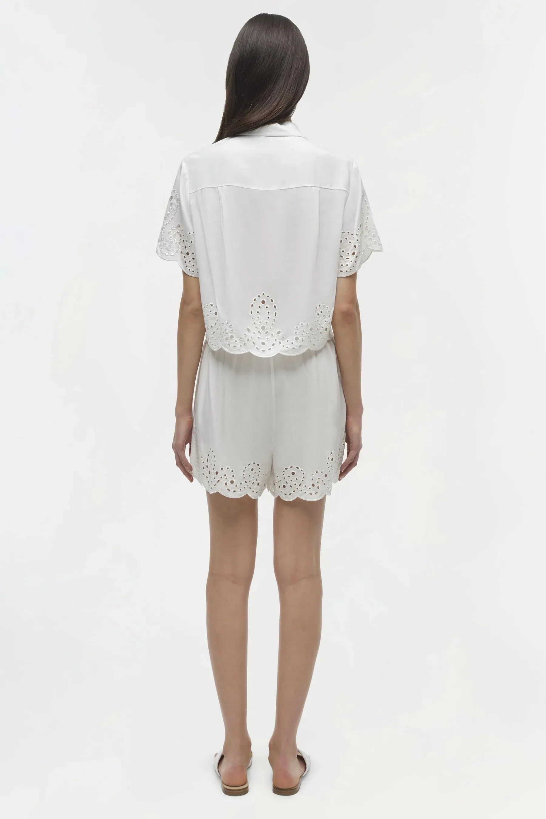 SIMKHAI KEYLA EMBROIDERED SHIRT