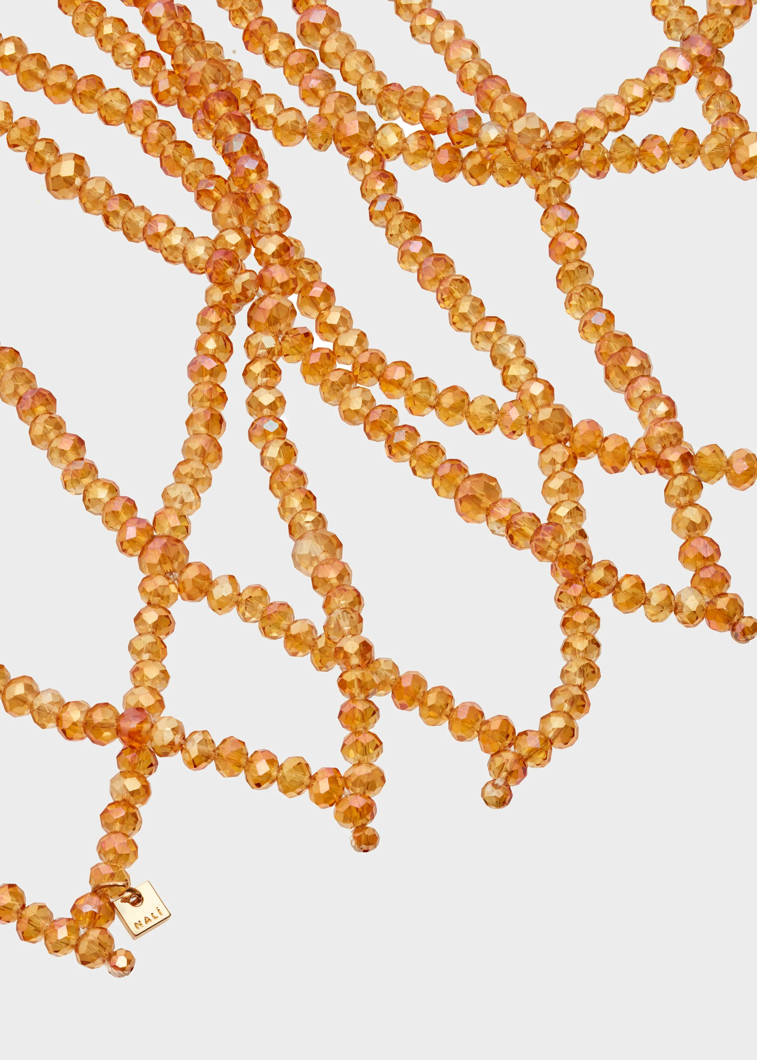 SISSI BODYCHAIN WITH ORANGE BEADS